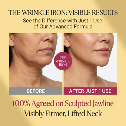 The Wrinkle Iron® Engineered to Reverse the Deep 'Pucker Lines' Caused by Vapes, Smoking, and Repetitive Skin Bunching.